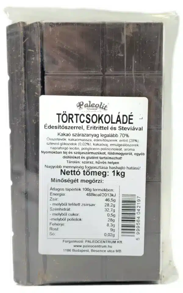 Paleolit Étcsokoládé eritrittel 1kg